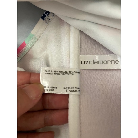 Liz Claiborne Floral Tankini Swimwear Womens Plus XXL Padded Beach Multicolor - Picture 5 of 16